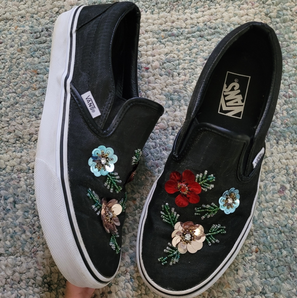 Like new embellished vans